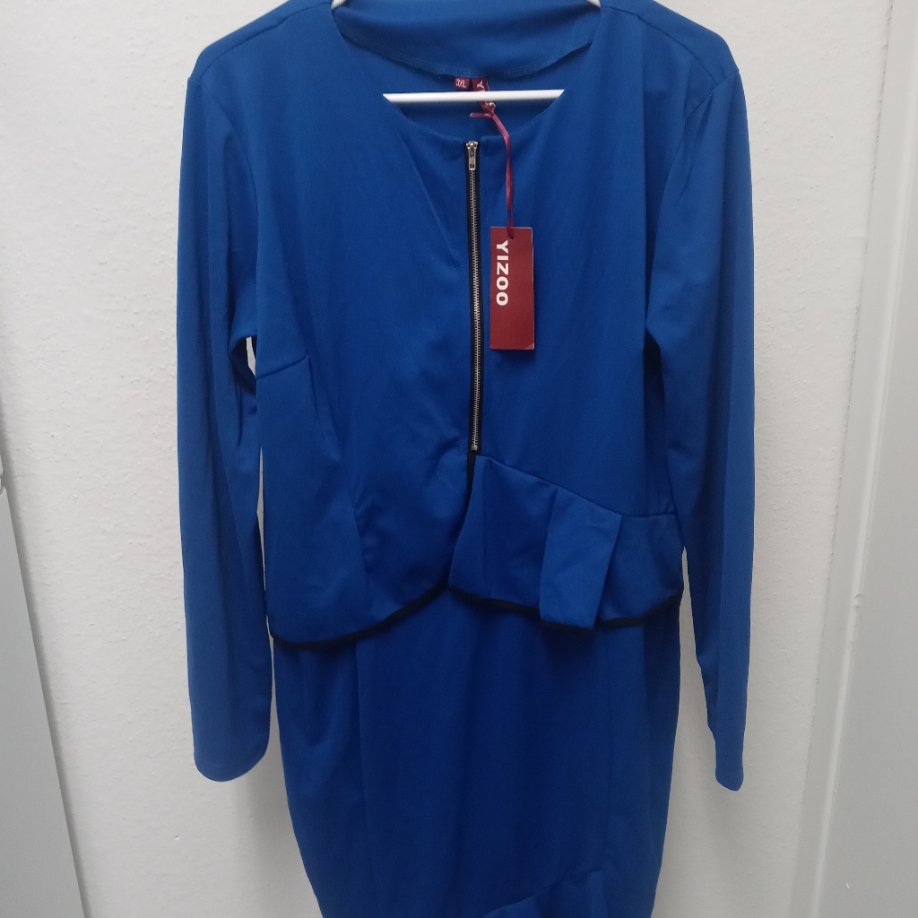 Yizoo Women Blue Cocktail Dress 3xl